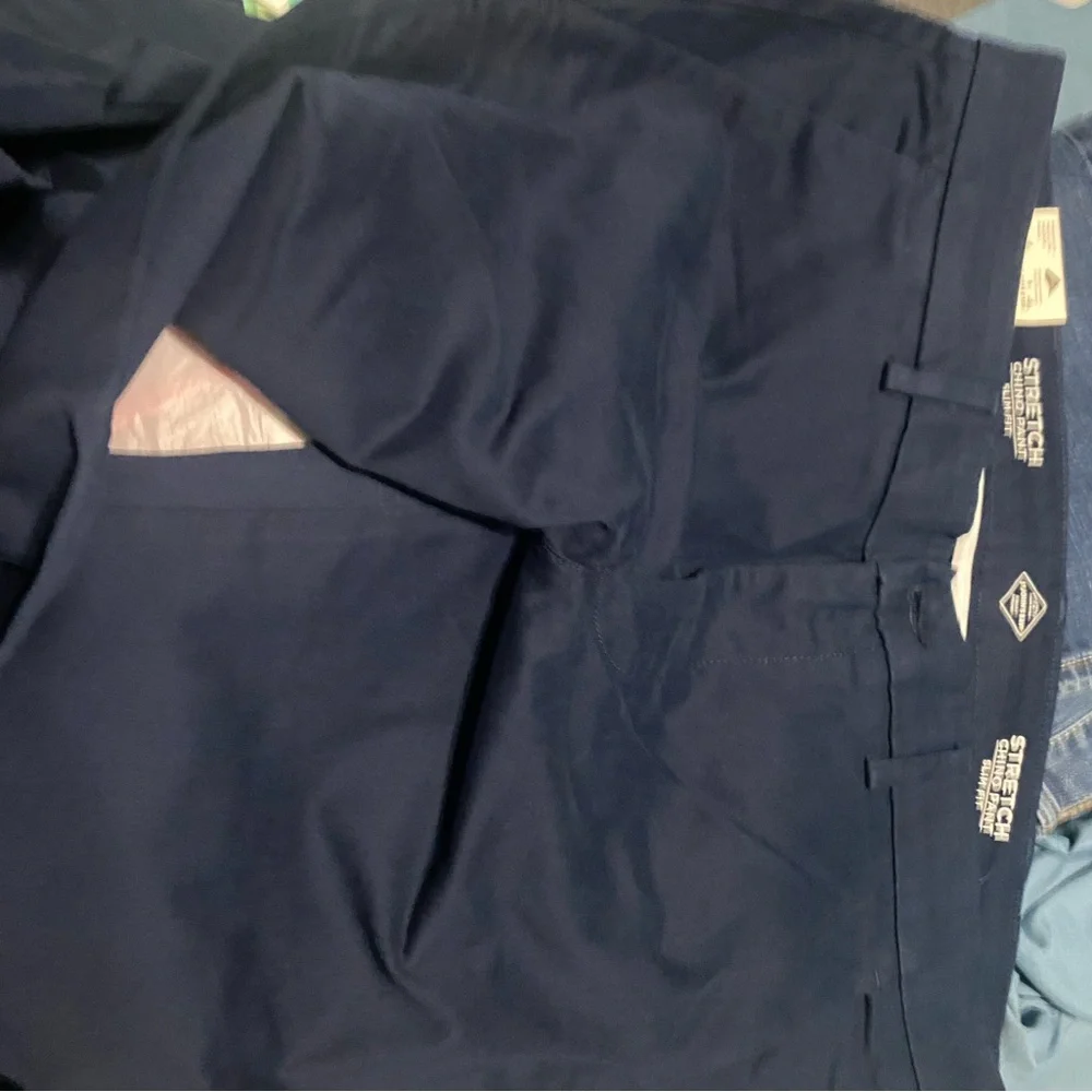 George Stretch Trousers in Dark Blue - Picture 3 of 3